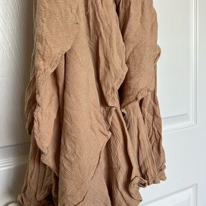 Free People - XS - Layered Halter Backless Dress - Tan